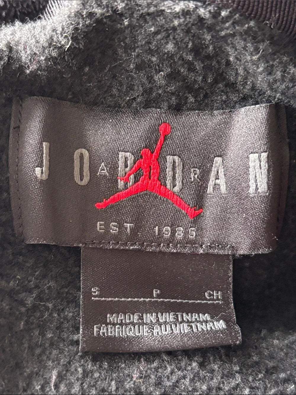Jordan Jumpman Hoodie Black NBA Champs Graphic Y2K Streetwear size small